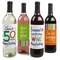 Big Dot of Happiness 50th Birthday - Cheerful Happy Birthday - Colorful Fiftieth Birthday Party Decor - Wine Bottle Label Stickers - Set of 4